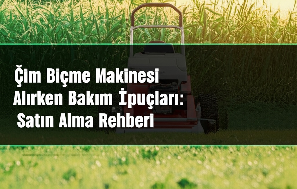 Çim Biçme Makinesi Alırken Bakım İpuçları: Satın Alma Rehberi